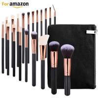 Amazon solution hot sale 20 pcs/set/piece Makeup Brush Set tools Eyeshadow Brushes and Lip Brushes Set