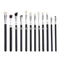 12PCS Eyeshadow Eyebrow Lip Cosmetic Brushes For Makeup